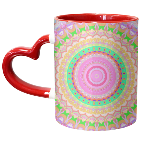 Funky Mandala - unique mug by Kaleiope Studio