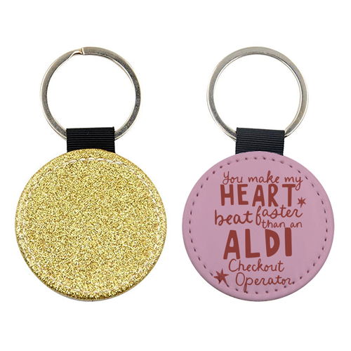Funny Aldi Valentine gift - keyring by Giddy Kipper