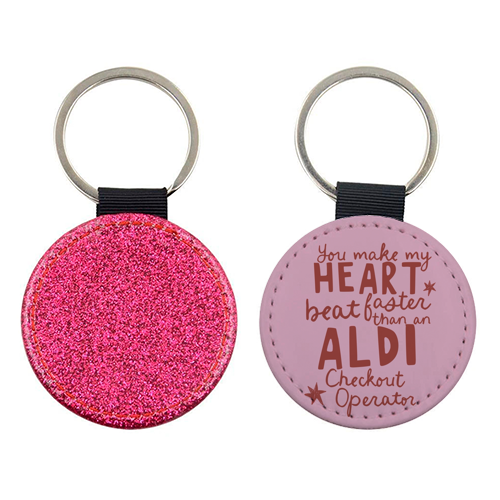 Funny Aldi Valentine gift - keyring by Giddy Kipper