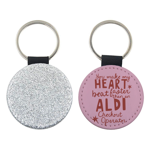 Funny Aldi Valentine gift - keyring by Giddy Kipper