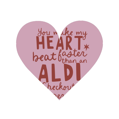 Funny Aldi Valentine gift - Magnet by Giddy Kipper