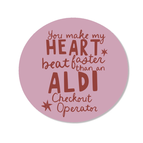 Funny Aldi Valentine gift - Magnet by Giddy Kipper