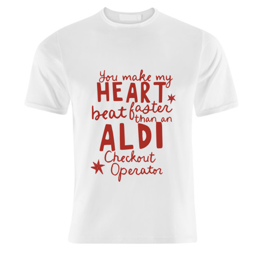 Funny Aldi Valentine gift - unique t shirt by Giddy Kipper