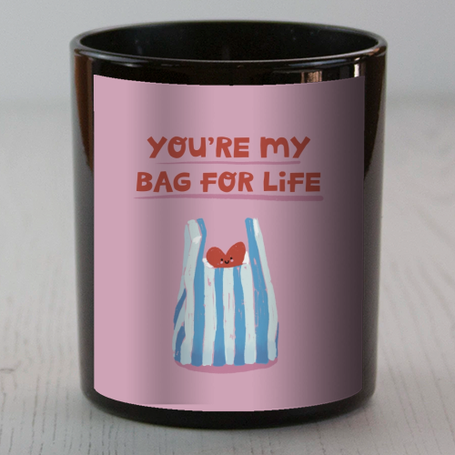 Funny bag for life Valentine gift - scented candle by Giddy Kipper