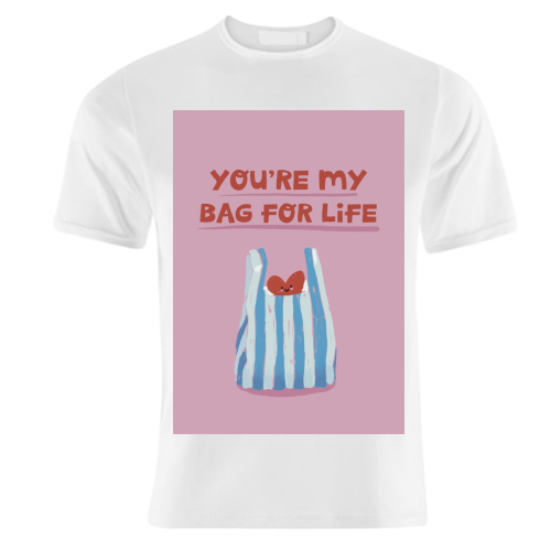 Funny bag for life Valentine gift - unique t shirt by Giddy Kipper