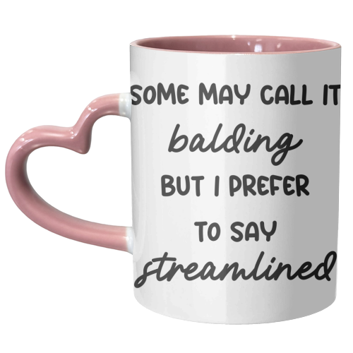 Funny balding dad uncle print - unique mug by The Girl Next Draw