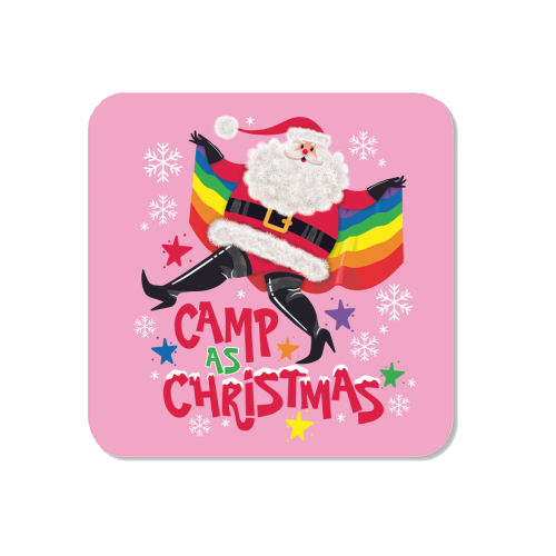Camp As Christmas - Santa - Magnet by Claire Atwood