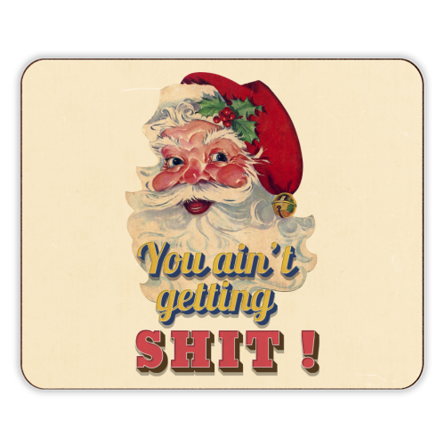 Funny Christmas Retro Santa - designer placemat by Ania Wieclaw