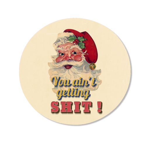 Funny Christmas Retro Santa - Magnet by Ania Wieclaw