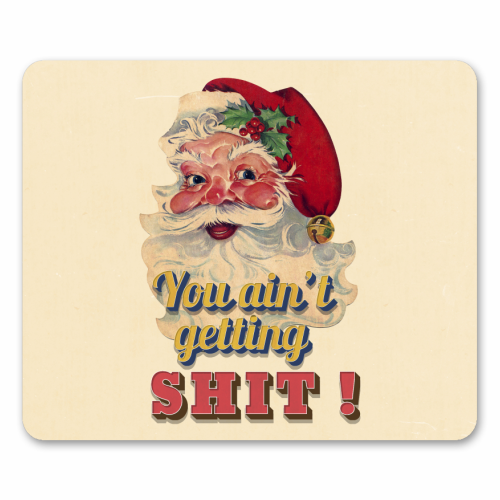Funny Christmas Retro Santa - mouse mat by Ania Wieclaw