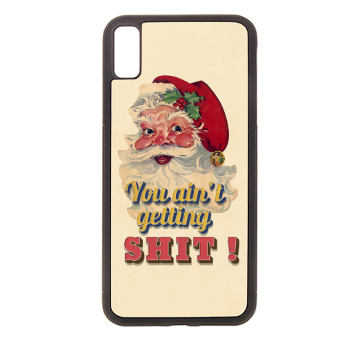 Funny Christmas Retro Santa - stylish phone case by Ania Wieclaw