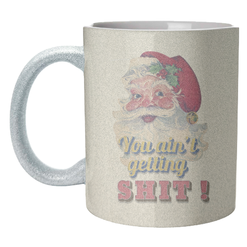 Funny Christmas Retro Santa - unique mug by Ania Wieclaw