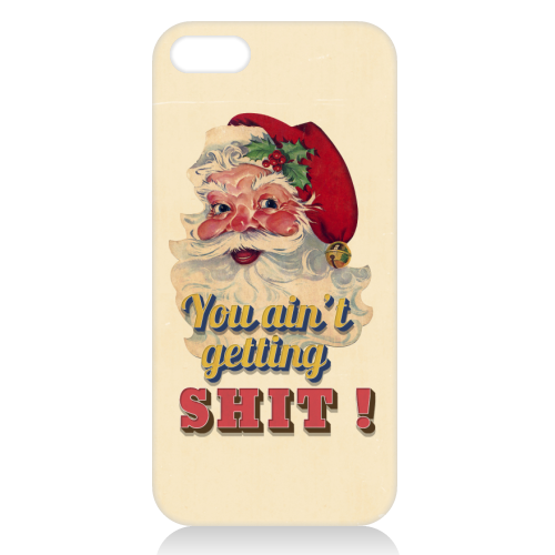 Funny Christmas Retro Santa - unique phone case by Ania Wieclaw
