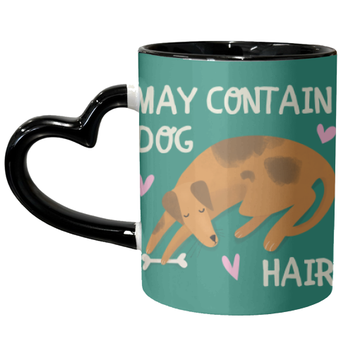 Funny Dog Gift May Contain Dog Hair Mug - unique mug by AbiGoLucky