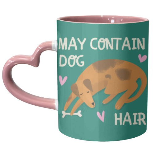 Funny Dog Gift May Contain Dog Hair Mug - unique mug by AbiGoLucky