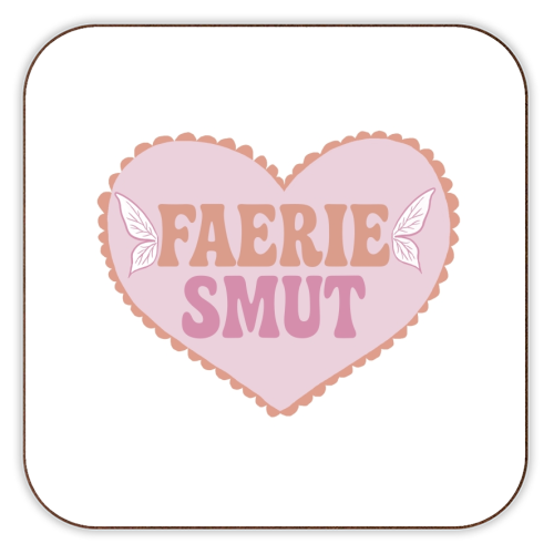 Funny Faerie Smut gift - personalised beer coaster by Giddy Kipper