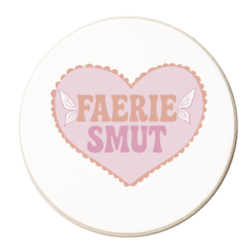 Funny Faerie Smut gift - personalised beer coaster by Giddy Kipper