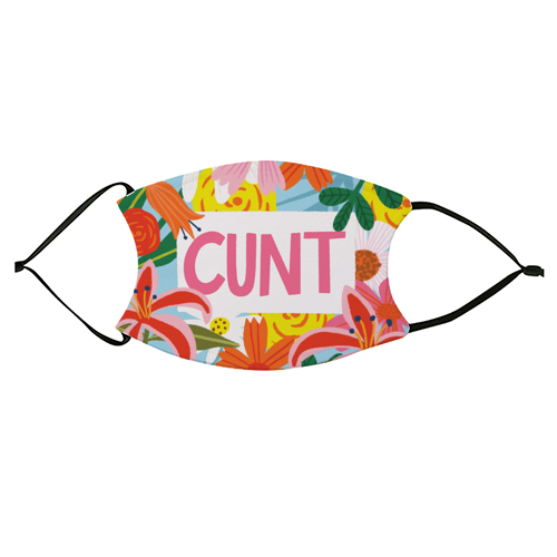Funny Humour Cunt Design - face cover mask by AbiGoLucky