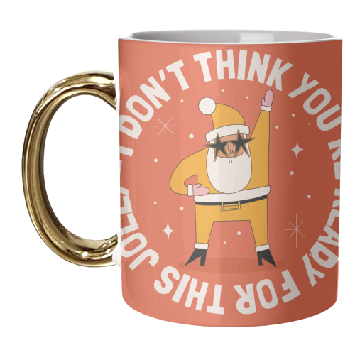 Funny Santa Christmas Design - unique mug by AbiGoLucky