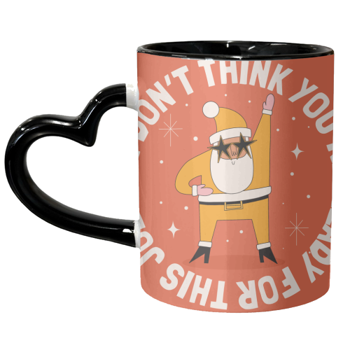 Funny Santa Christmas Design - unique mug by AbiGoLucky