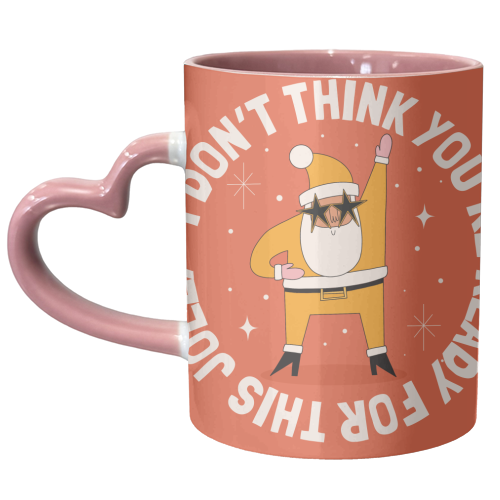Funny Santa Christmas Design - unique mug by AbiGoLucky