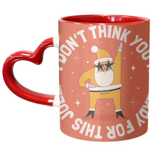 Funny Santa Christmas Design - unique mug by AbiGoLucky