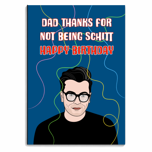 Funny Schitt Dad Birthday Greeting - personalised A4, A5, A6 notebook by Adam Regester