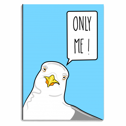 Funny Seagull Print - personalised A4, A5, A6 notebook by Adam Regester