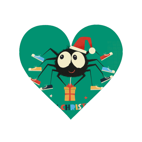 Funny Spider Christmas Santa Illustration - Magnet by Ania Wieclaw