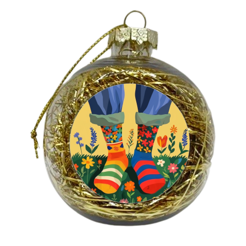 Funny spring mood - xmas bauble by DejaReve