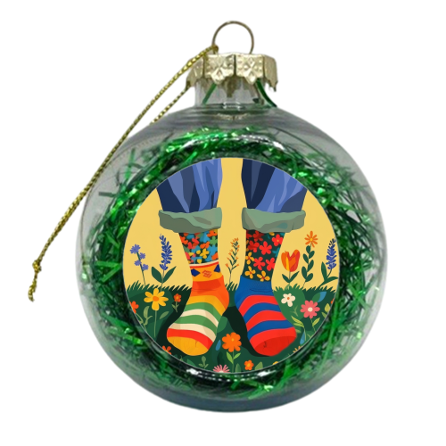 Funny spring mood - xmas bauble by DejaReve