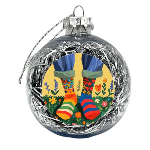 Funny spring mood - xmas bauble by DejaReve