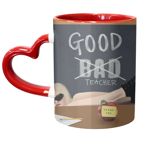 Funny Teacher Giftware - unique mug by AbiGoLucky