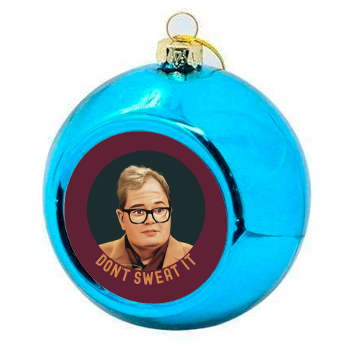 Funny Traitors Sweaty Alan - colourful christmas bauble by Giddy Kipper