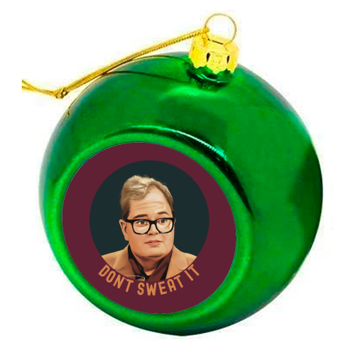 Funny Traitors Sweaty Alan - colourful christmas bauble by Giddy Kipper