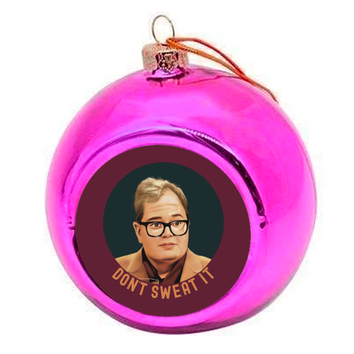 Funny Traitors Sweaty Alan - colourful christmas bauble by Giddy Kipper