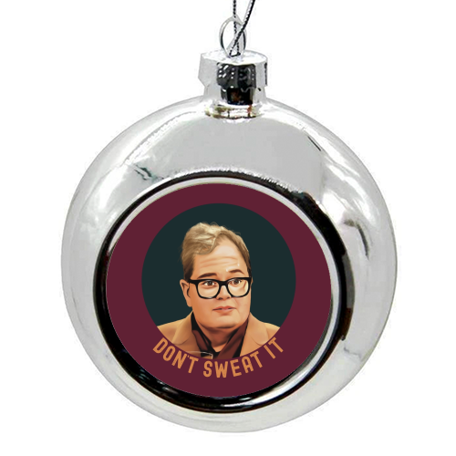 Funny Traitors Sweaty Alan - colourful christmas bauble by Giddy Kipper