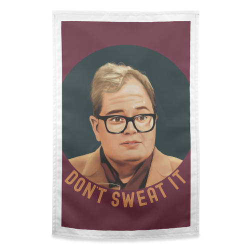 Funny Traitors Sweaty Alan - funny tea towel by Giddy Kipper