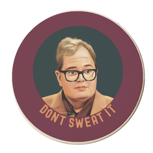 Funny Traitors Sweaty Alan - personalised beer coaster by Giddy Kipper