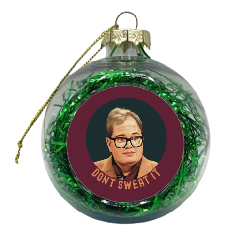 Funny Traitors Sweaty Alan - xmas bauble by Giddy Kipper