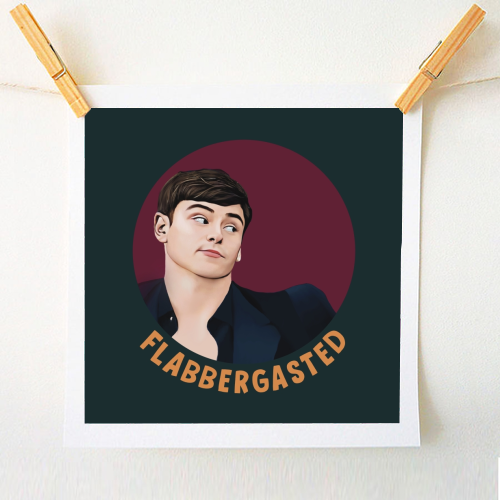 Funny Traitors Tom Flabbergasted - A1 - A4 art print by Giddy Kipper