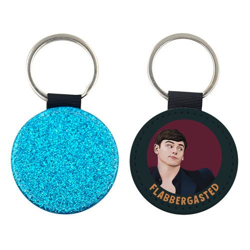 Funny Traitors Tom Flabbergasted - keyring by Giddy Kipper