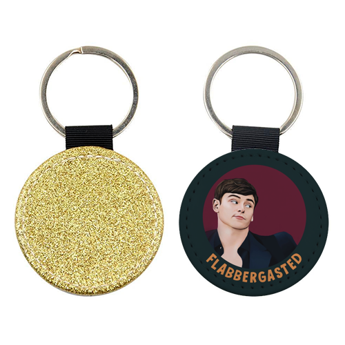 Funny Traitors Tom Flabbergasted - keyring by Giddy Kipper