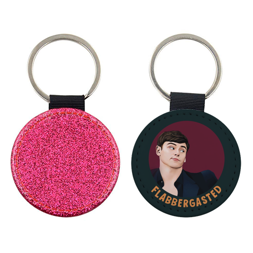 Funny Traitors Tom Flabbergasted - keyring by Giddy Kipper