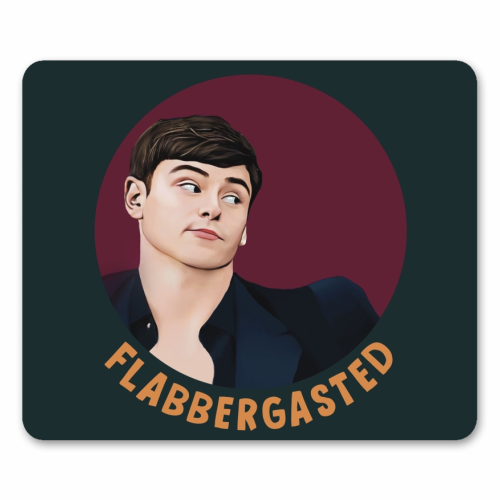 Funny Traitors Tom Flabbergasted - mouse mat by Giddy Kipper
