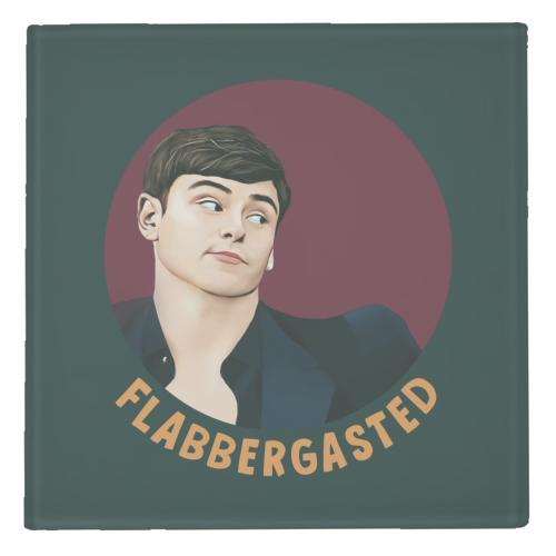 Funny Traitors Tom Flabbergasted - personalised beer coaster by Giddy Kipper
