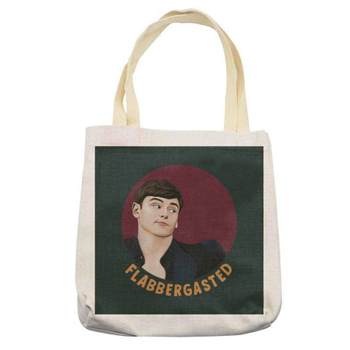Funny Traitors Tom Flabbergasted - printed canvas tote bag by Giddy Kipper