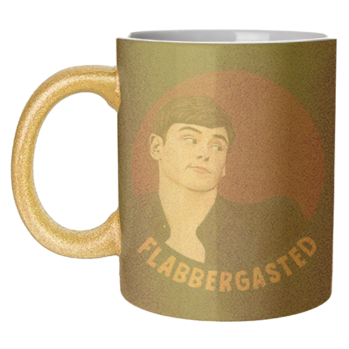 Funny Traitors Tom Flabbergasted - unique mug by Giddy Kipper
