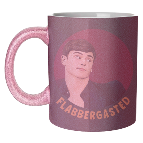 Funny Traitors Tom Flabbergasted - unique mug by Giddy Kipper