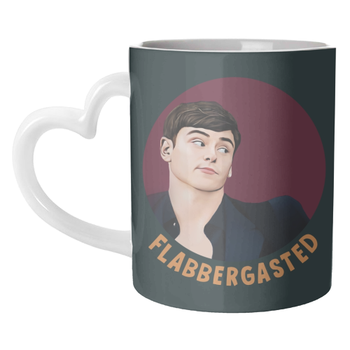 Funny Traitors Tom Flabbergasted - unique mug by Giddy Kipper